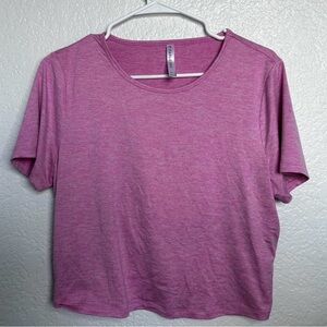 Pink Fabletics Crop Top with Open Back